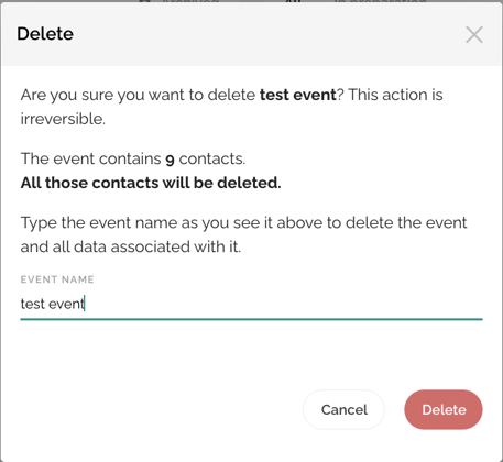 Delete or archive an event1