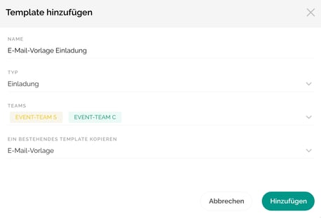 Erstelle Nachrichten-, Website- oder Event-Templates2