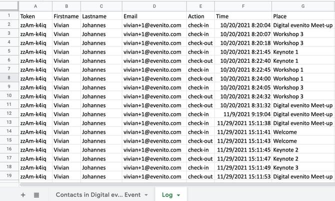 Export contacts incl. check-ins & check-outs2