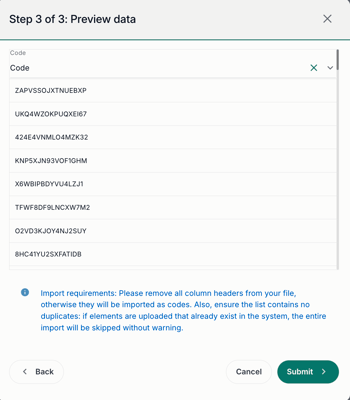 step 3 codes