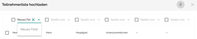 Kontakte hinzufügen durch den Import via Excel4