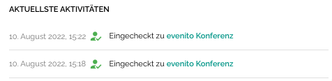 Teilnehmer über das evenito Back-Office einchecken9