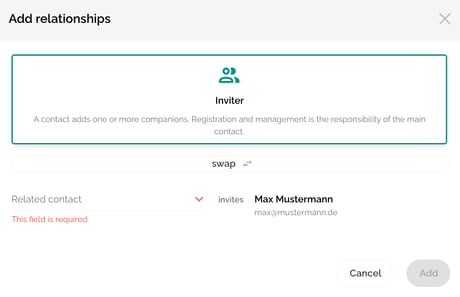 View and edit contact details (personal information, participant responses, relationships, logs, login status)6