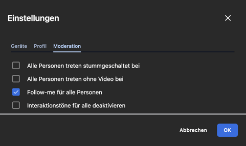 Wie lege ich einen Moderator für Many-to-Many oder Few-to-Many fest?3