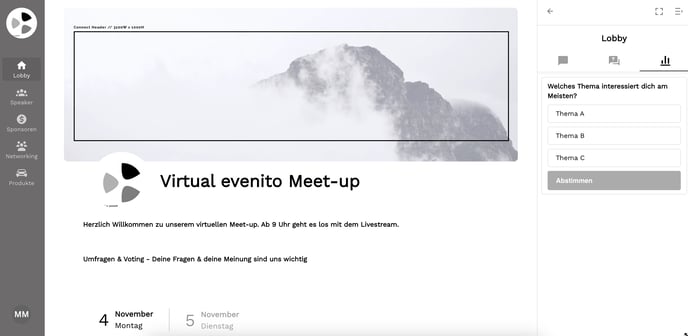 Wie nehme ich an einem virtuellen Event auf evenito connect teil?14